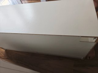 Mueble TV Ikea Blanco Cristal 120x41x53