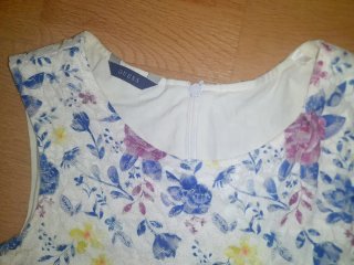 Vestido floral encaje verano