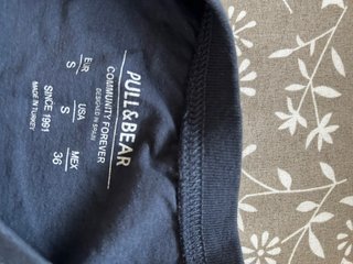 Camiseta Pull&Bear Palmera Azul y Amarillo