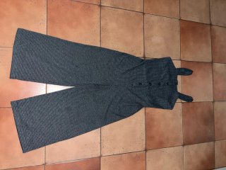 Mono largo cuadros Here+There C&A estilo palazzo