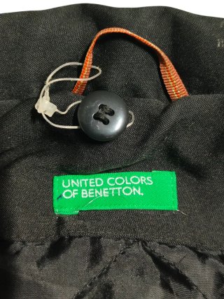 BENETTON giacca cappotto parka vintage donna XXL