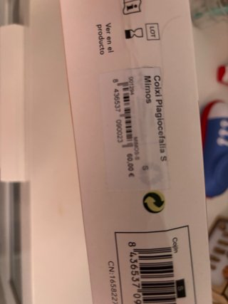 Cojín Mimos Plagiocefalia Talla S con funda