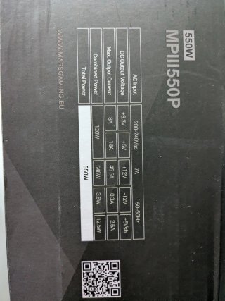 Fonte de Alimentação Mars MPIII550P 550W nova