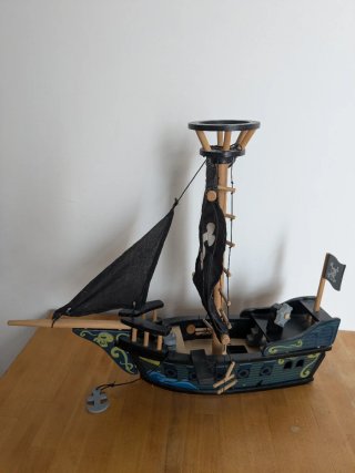 Barco Pirata de Madera
