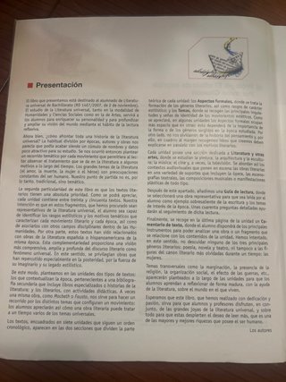 Literatura Universal. Bachillerato