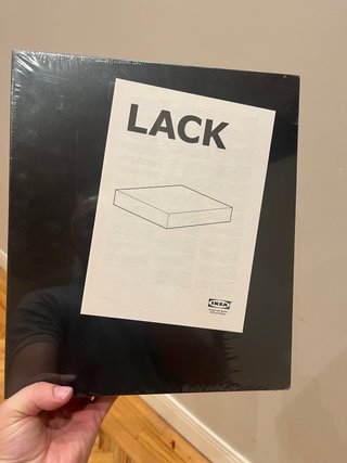 6 UDS Scaffali a parete Ikea LACK 30x26 nero-marrone