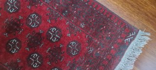 Alfombra persa Turkman de lana