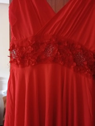 Vestido fiesta seda Pilar Nicolás Talla 40