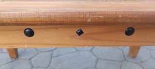 Mesa de madera maciza desmontable