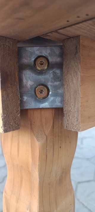 Mesa de madera maciza desmontable