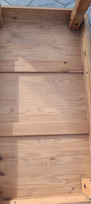 Mesa de madera maciza desmontable