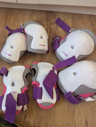 Patines Oxelo Niña Talla 26-28 Rosa + protecciónes