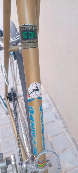 Bicicleta Carretera Vintage Gazelle Dorada