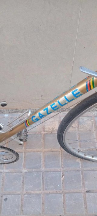 Bicicleta Carretera Vintage Gazelle Dorada