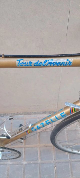 Bicicleta Carretera Vintage Gazelle Dorada