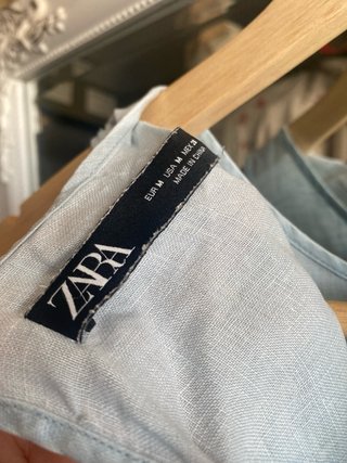 Vestido playero Zara azul talla única