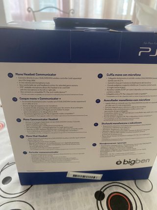 Auriculares Mono Bigben PS4/PS5 Nuevo sin abrir