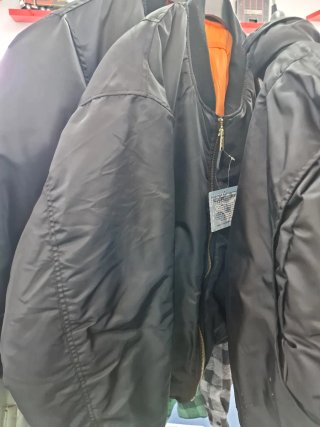 Chaqueta Bomber Negra Talla XXL