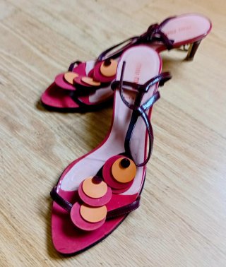 Sandalias Miu Miu SS 2003 Kitten Heel edición limi