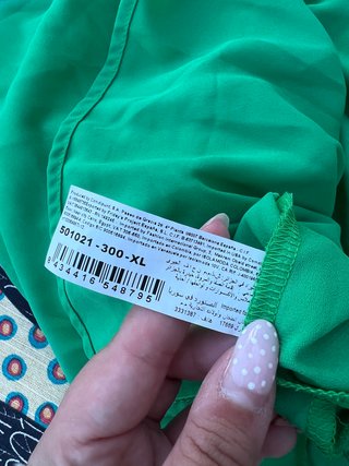 Blusa verde cruzada XL