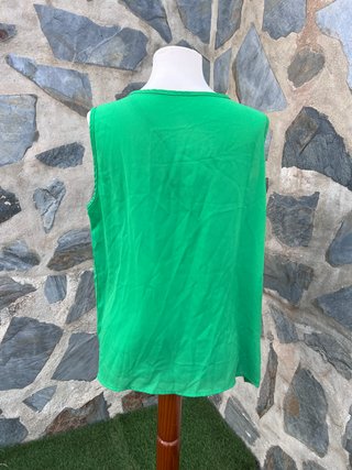 Blusa verde cruzada XL