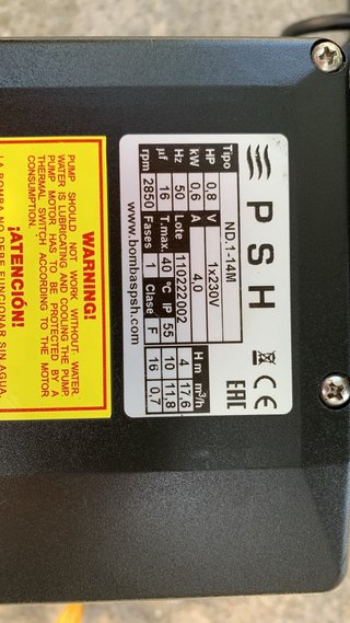 Motor Piscina PSH 0,8CV Seminuevo