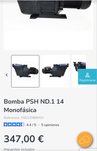 Motor Piscina PSH 0,8CV Seminuevo