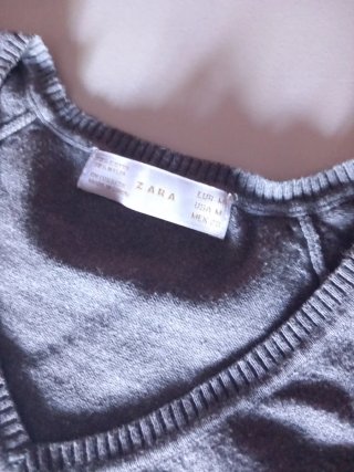 Pantalón vaquero azul Zara Talla M