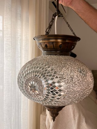 Lámpara techo estilo marroquí mosaico