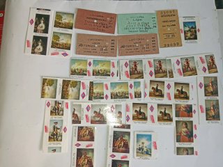 Lote antiguos tickets tren y metro