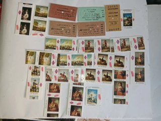 Lote antiguos tickets tren y metro