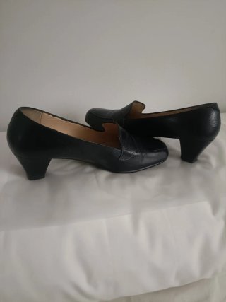 Zapatos de piel Azul