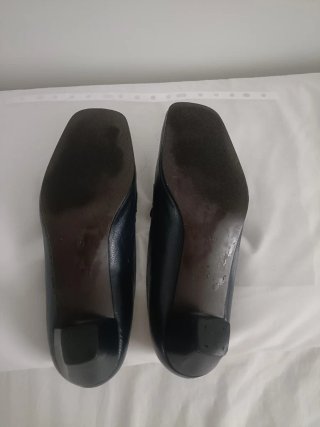Zapatos de piel Azul