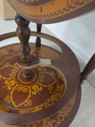 Mueble bar globo terráqueo clásico con ruedas