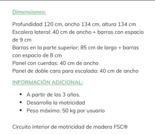 Parque infantil madera Vertbaudet
