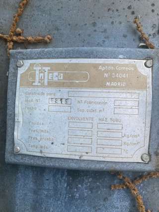Depósito agua agrícola Inteca 5215 en La Coruña