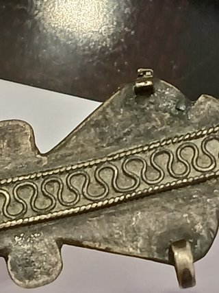 COLGANTE ROMANO PLATA PIEDRA CORNALINA. SIGLO II-I
