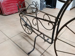Macetero Hierro Forjado Bicicleta.