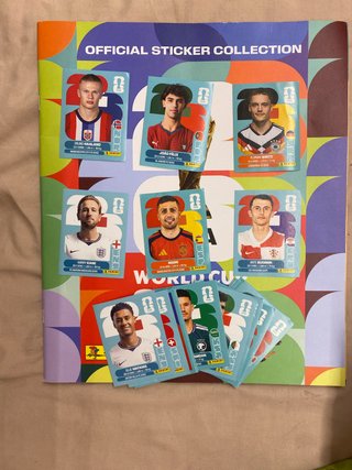 37 cartas de fútbol Mundial + álbum