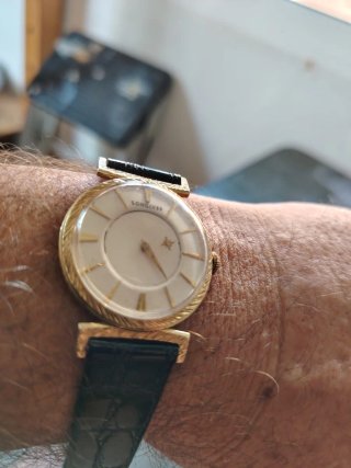 Reloj Longines Oro 14k mide 32 sin contar la coron