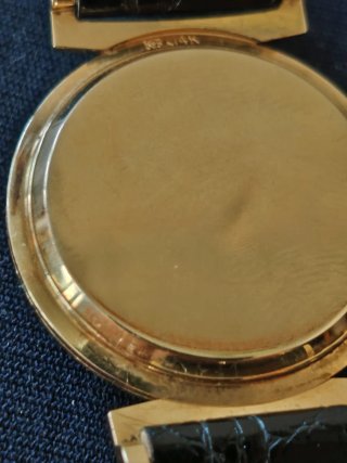 Reloj Longines Oro 14k mide 32 sin contar la coron