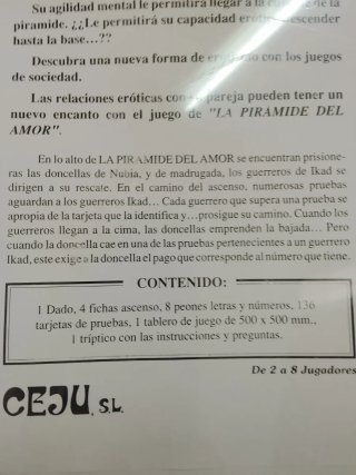 Juego de mesa Pirámide del Amor