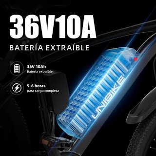 Bicicleta Eléctrica UNIBIKE Negra