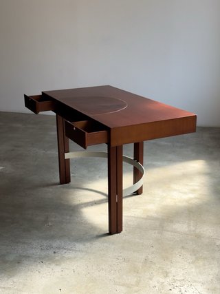 Escritorio Vintage Madera y Metal 1980s