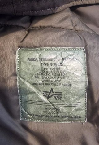 Parka Alpha Industries Mujer Verde