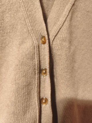 Chaqueta de punto marrón