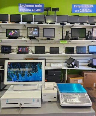 Moderno Pack TPV blanco, muy bonito, con Windows