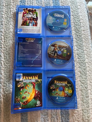 Pack 3 Juegos PS4: Ratchet & Clank, Sims 4, Rayman