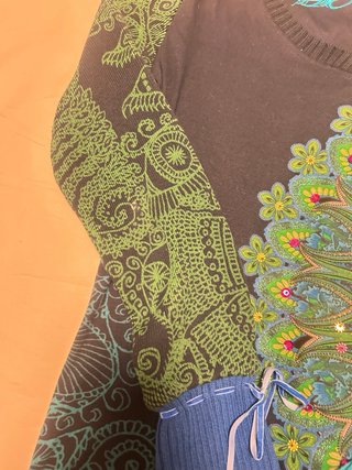 Jersey Desigual Mandala Verde y Marrón