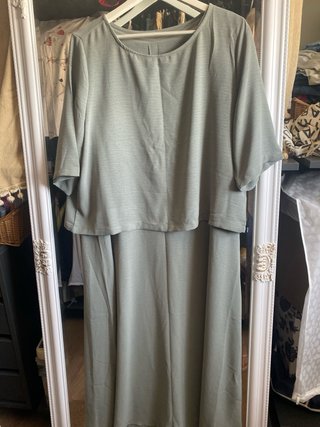 Vestido verde y camisola talla única